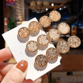 Impression  Latest Style 4 Pcs in one card and multicolor Beads Hair Clip Set and total 48 pcs pkt